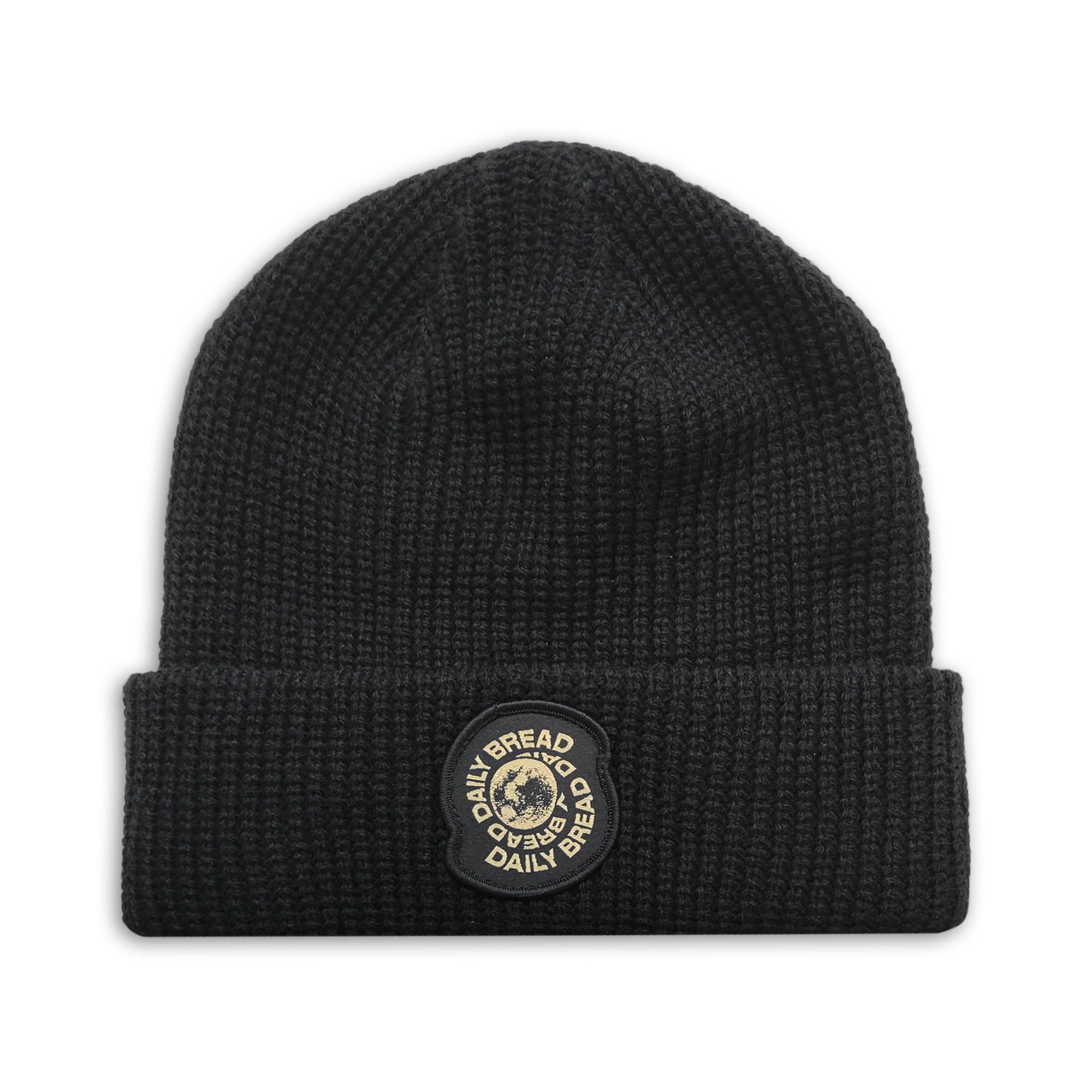 Moonswirl Patch Beanie (Black) – Daily Bread Official Store