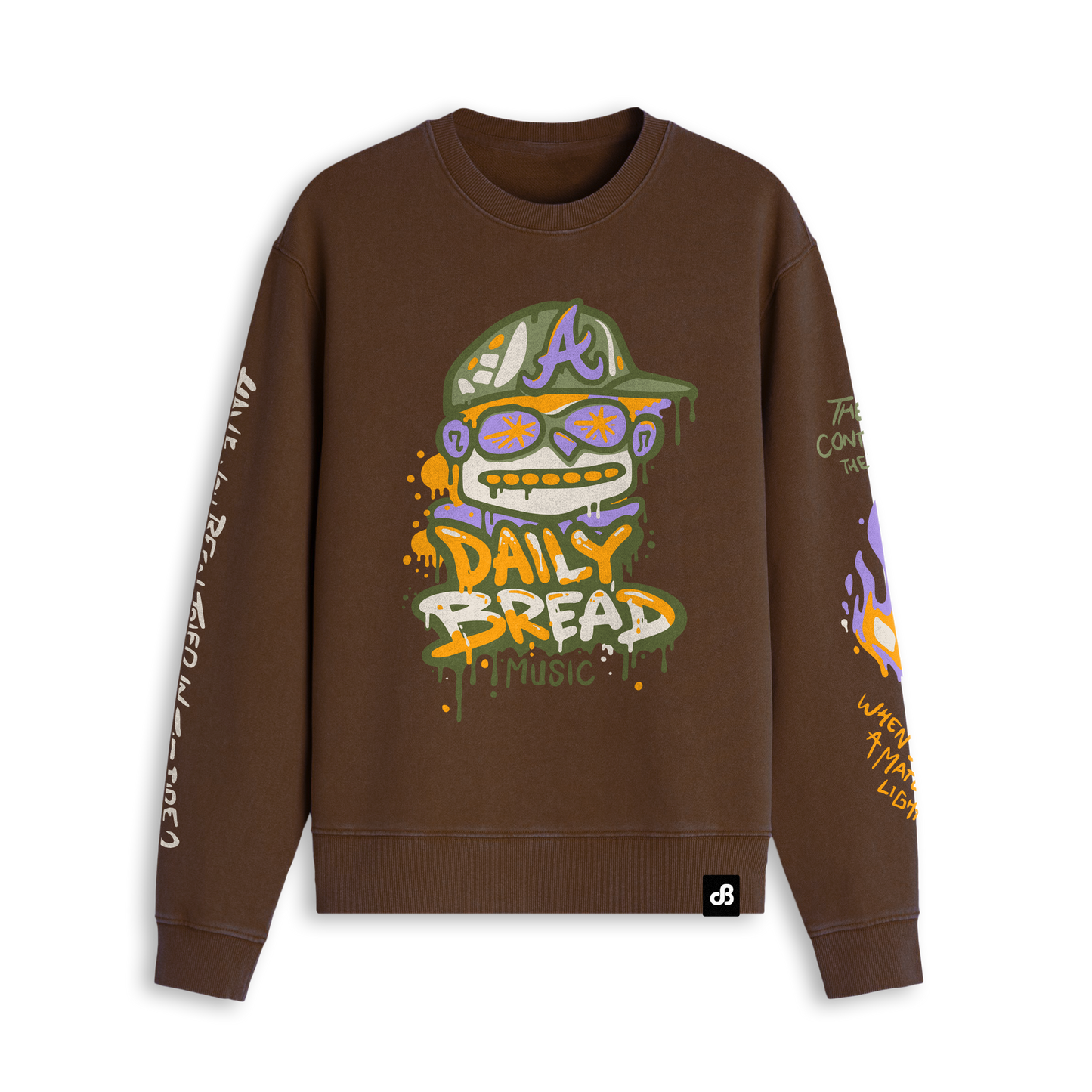 Bread Head Puff LS Crew - Deep Brown