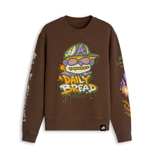 Bread Head Puff LS Crew - Deep Brown
