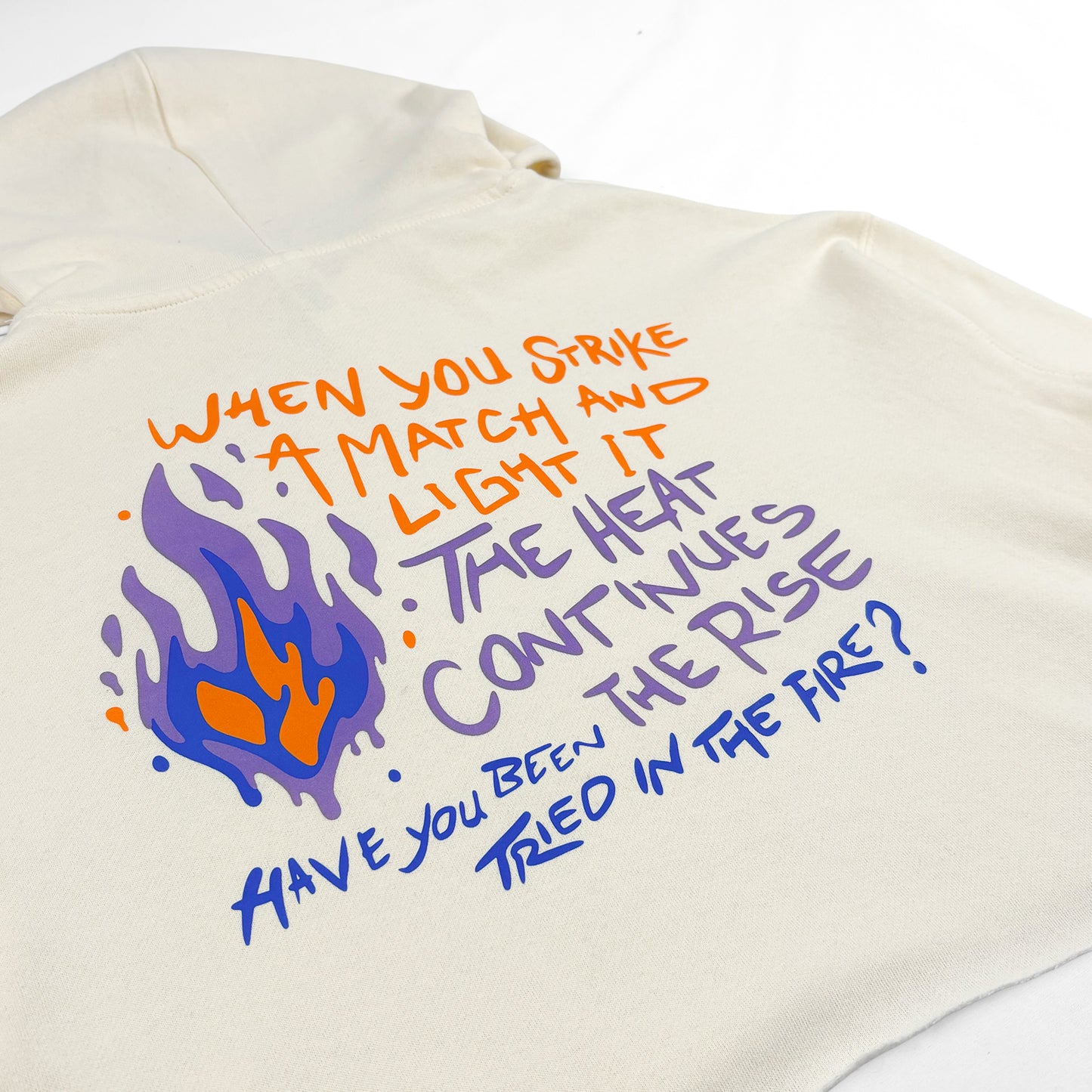 Krog Street Cropped Hoodie - Bone