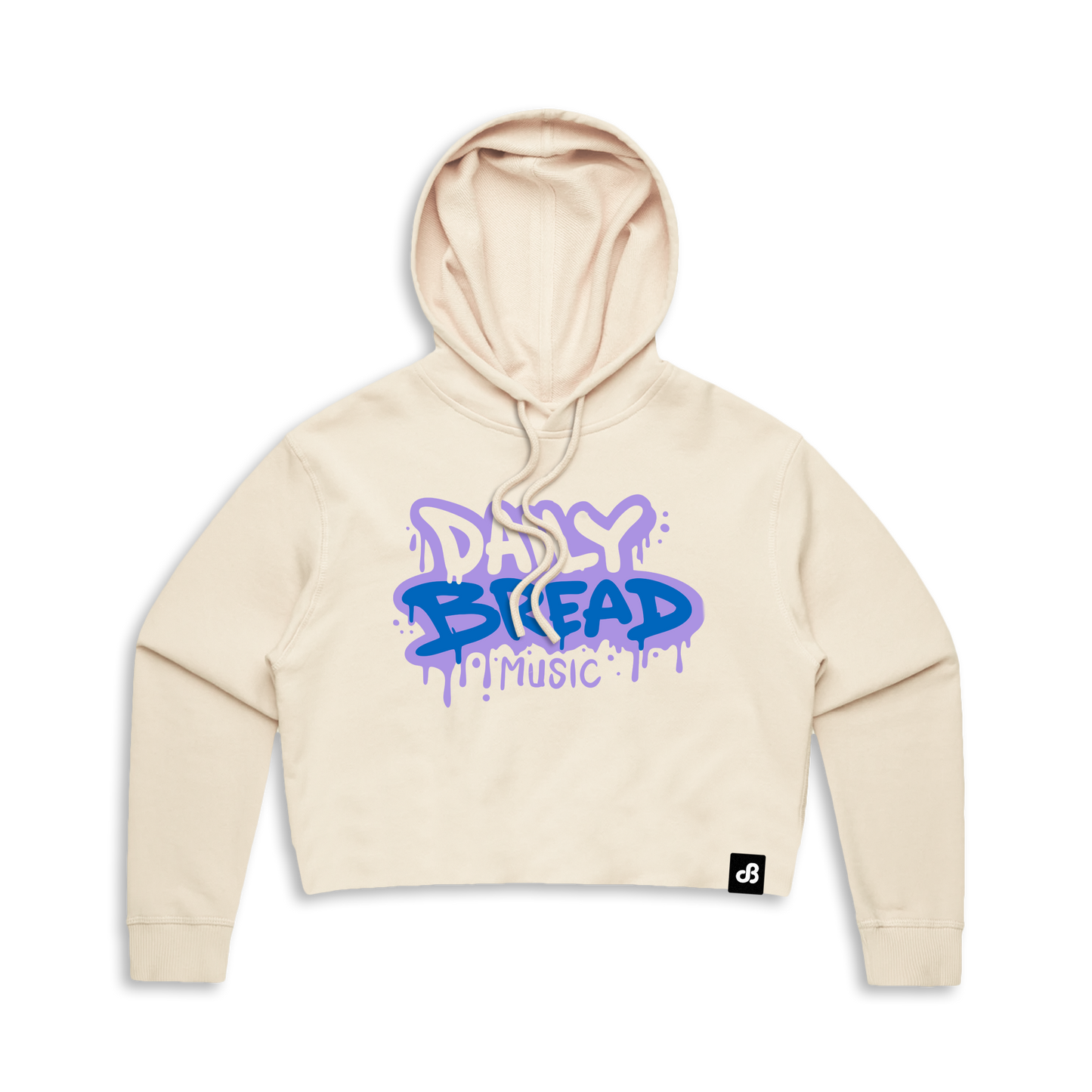 Krog Street Cropped Hoodie - Bone