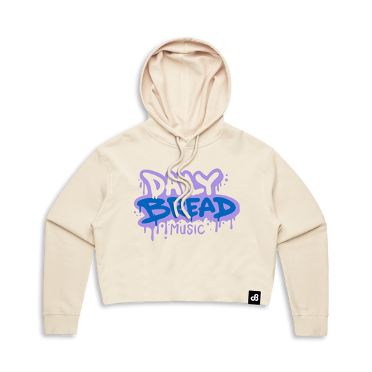 Krog Street Cropped Hoodie - Bone
