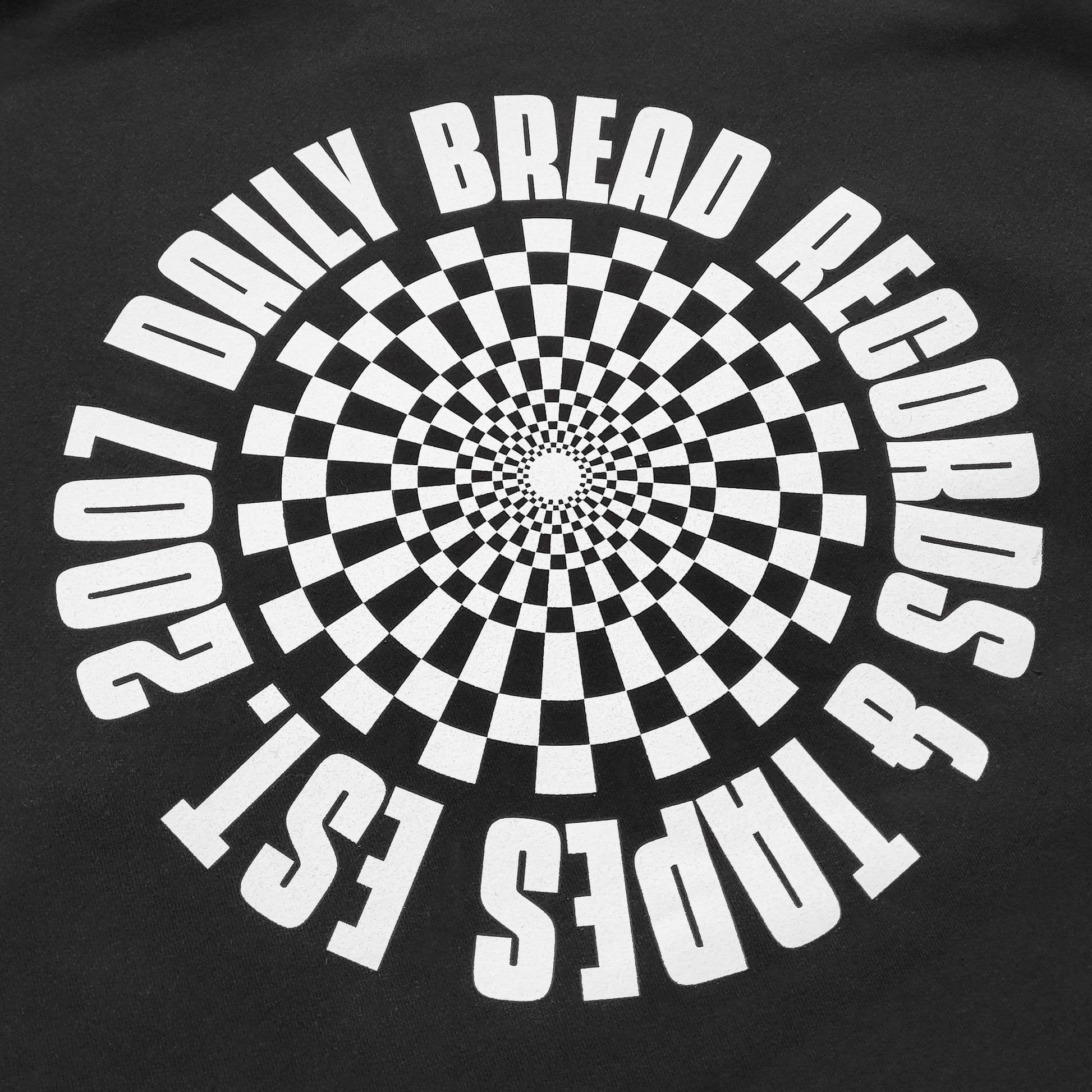 Checkered R&T Hoodie Black