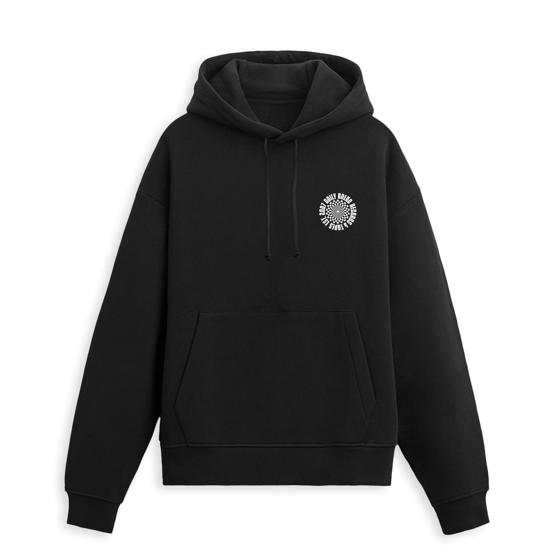 Checkered R&T Hoodie Black