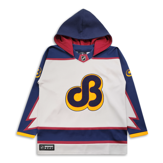 Thrashin' Hooded Hockey Jersey - Ice Blue & Copper (pre order)