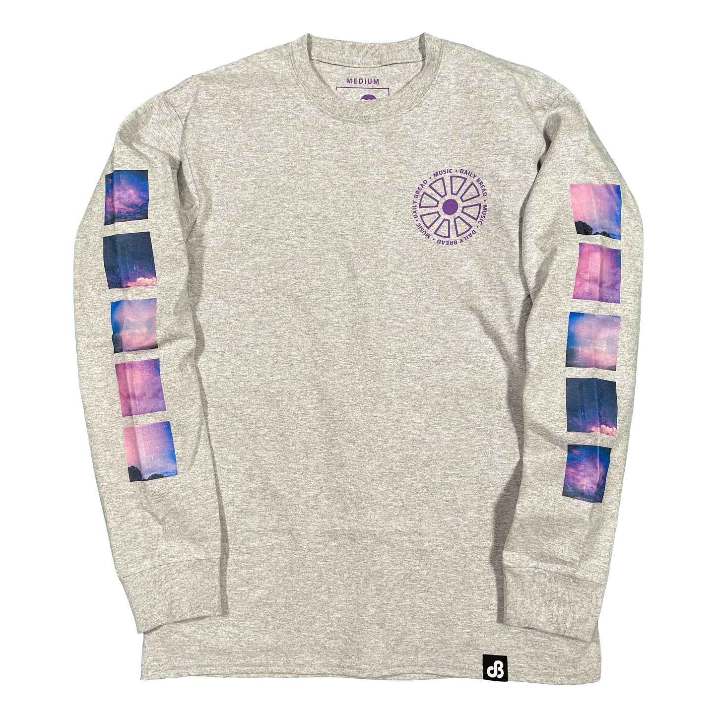 Purple Clouds LS Tee (Gray) [Limited Edition]