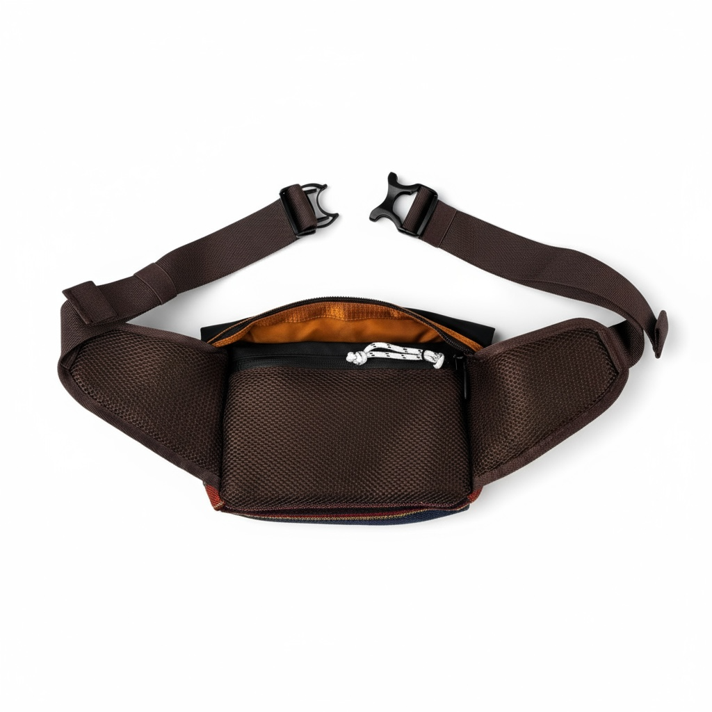 Sedimentary Crossbody Bag (Rust/Brown)