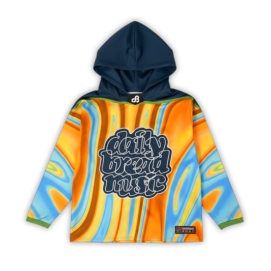 404 Oil Spill Spaghetti - Hooded Hockey Jersey